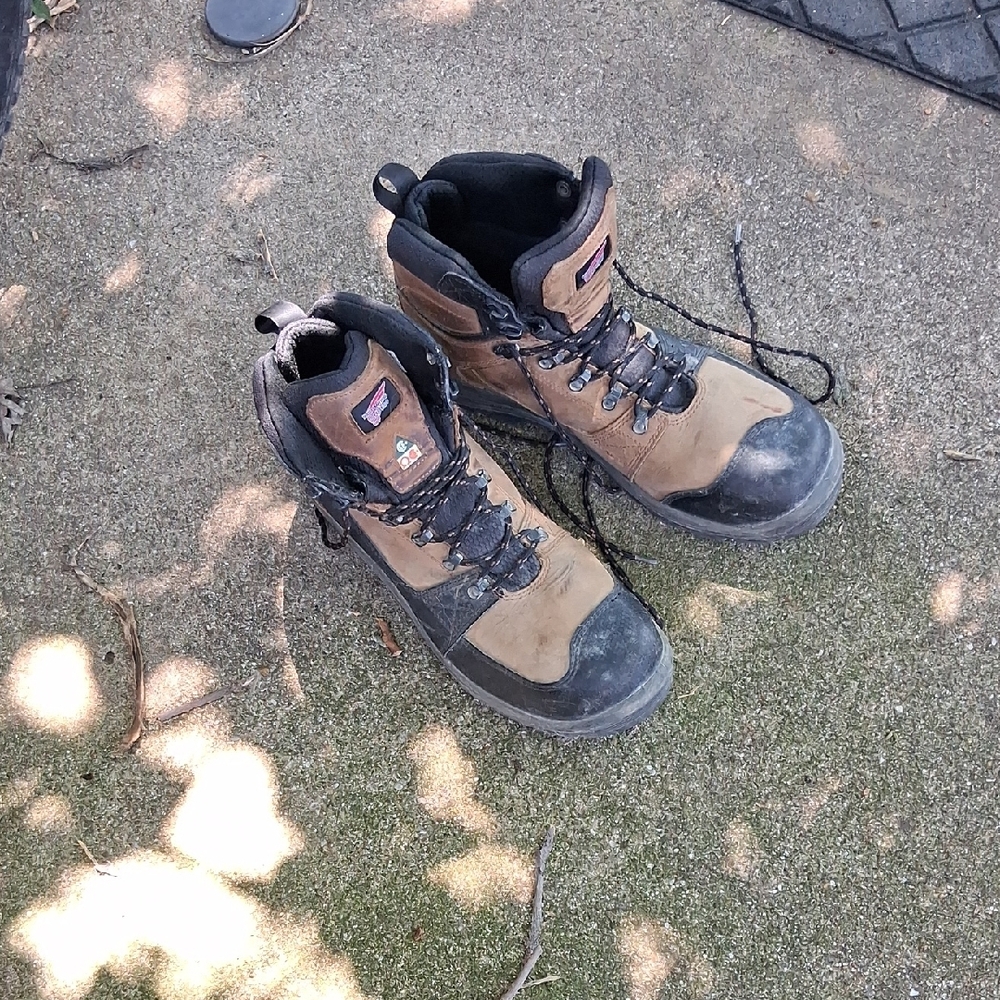 Red Wing Shoes Brown and Black Rugged Boots